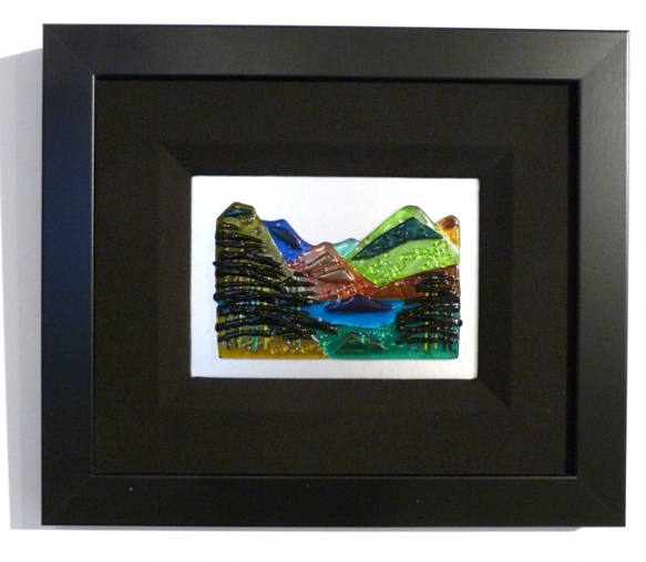 Mountainscape framed - 15in x 19in @$395, 16in x25in  $650