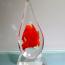 Red Flame Sculpture - Optic Crystal Base add $140