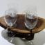  4- Wine glass Serving Boards - Add $30 for the block Stand