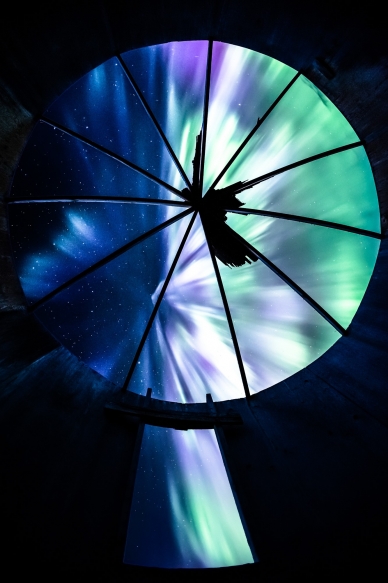 Keyhole - From Inside A Roofless Grain Bin
