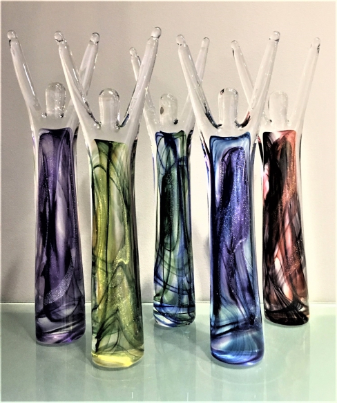 Celebration Figures with Dichroic -10.5in@$145, 11in@$185, 11.5in@$195, 12in@$250