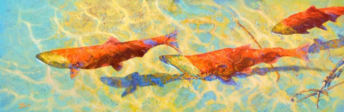 Back to the Beginning Goldfish Painting